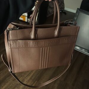 Steve Madden Brown Tote Bag
